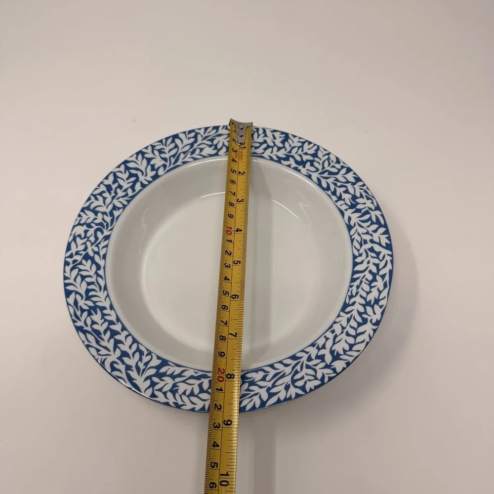 Dansk Trellis Delft Blue Rim Soup Bowl 8.75